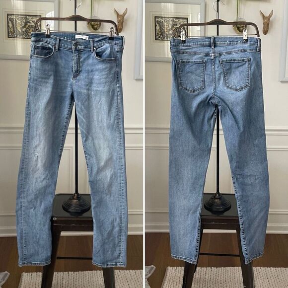 Banana Republic Denim - Banana Republic Straight Leg Jeans Lightly Distressed 30 Long